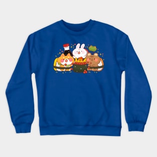 Cute Sushi Animals Crewneck Sweatshirt